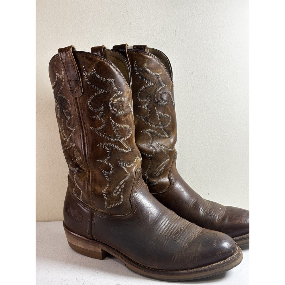 Double-H Boots Men's DH1552 Size 10 D Western Work Boots USA Slip &‎ Oil Resist